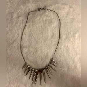 Silver statement necklace